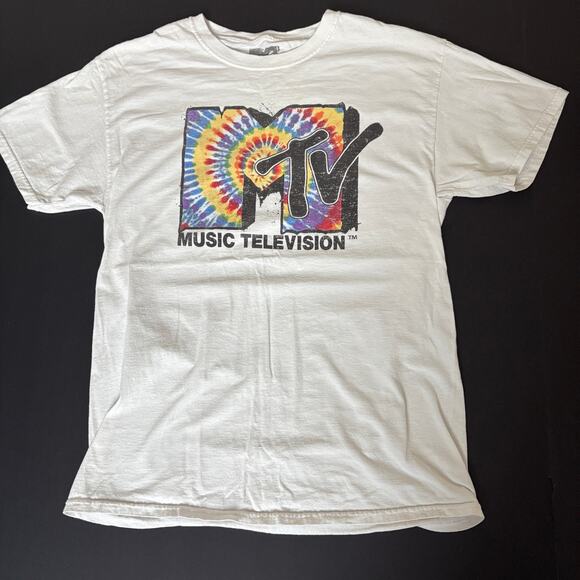 MTV Other - Vintage 2000 MTV Music Television Tie Dye Logo T Shirt Y2K Graphic Tee M Y2K